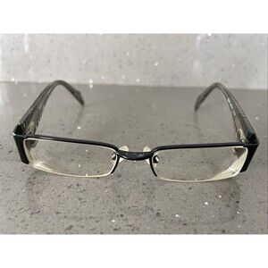 TAKUMI T9721 Black EYEGLASSES SUNGLASSES FRAMES ONLY 47-17-135 half rim rectangl